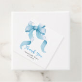 ブルーコケット弓赤ちゃんシャワーありがとう フェイバータグ (インサイチュ)