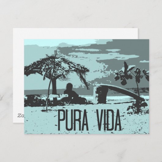 ブルーコスタリカプラヴィダサーファー ポストカード (正面/裏面)