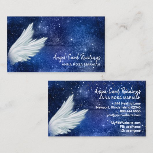 *~*ブルーコスモススターズ銀河系エンジェルウィングユニバース 名刺 (正面/裏面)
