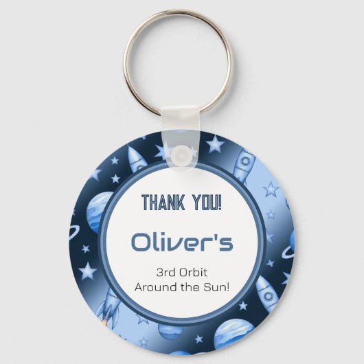 ブルーコスモス天体ロケットオデッセイ キーホルダー (正面)