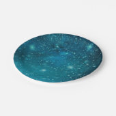 ブルーコズミックスペーシースターリースカイスターズ ペーパープレート (アングル)