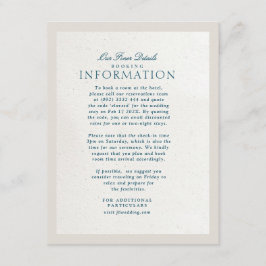 ブルーコッツワフェイクールズハンドメイド紙結婚詳細 エンクロージャーカード