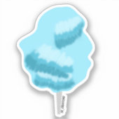 ブルーコットンキャンディ シール (正面)