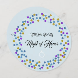 ブルーコテージバラ結婚ズスイートビーマイブリーズメイド 招待状