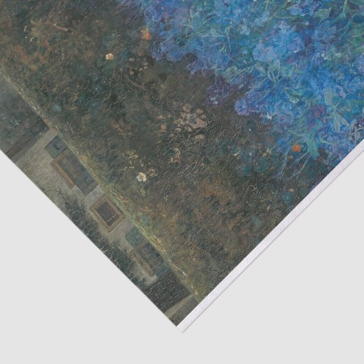 ブルーコテージフローラ印象派ガーデンデコページ 薄葉紙 (詳細)