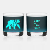 ブルーコディアックベア ウイスキーグラス (正面)