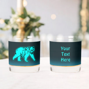 ブルーコディアックベア ウイスキーグラス