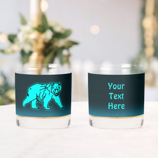 ブルーコディアックベア ウイスキーグラス (インサイチュ (ウェディング))