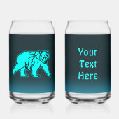 ブルーコディアックベア ガラス缶 (正面)