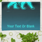 ブルーコディアックベア キッチンタオル (折り畳み)