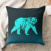 ブルーコディアックベア クッション (ブランケット)