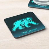 ブルーコディアックベア コースター (左側)