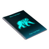 ブルーコディアックベア ノートブック (右側)