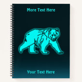 ブルーコディアックベア ノートブック (正面)