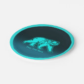 ブルーコディアックベア ペーパープレート (アングル)