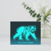 ブルーコディアックベア ポストカード (スタンド正面)