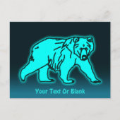 ブルーコディアックベア ポストカード (正面)