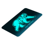 ブルーコディアックベア マグネット (左側)