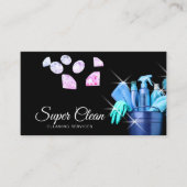 ブルーコマーシモダンャーハウスクリーニングハウスキーパー 名刺 (正面)