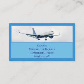 ブルーコマーシャルフライトキャプテンパイロット 名刺 (正面)