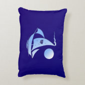 ブルーコメディと悲劇シアターセーリングボート アクセントクッション (裏面(縦))