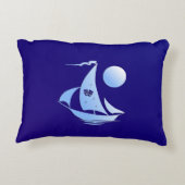 ブルーコメディと悲劇シアターセーリングボート アクセントクッション (裏面)