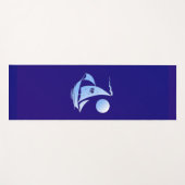 ブルーコメディと悲劇シアターセーリングボート ヨガマット (正面(横))