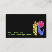 ブルーコヨーテサウススタイル カラフル 名刺 (裏面)