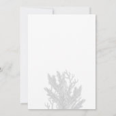 ブルーコラルズアンダーザシー結婚式招待状 招待状 (裏面)