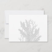 ブルーコラルズアンダーザシー結婚式招待状rsvp 出欠カード (裏面)