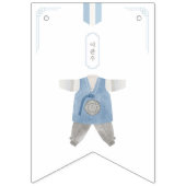 ブルーコリアドルジャンチハッピーバースデー バンティングフラッグ (第1の旗)