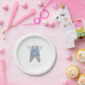 ブルーコリアン男の子1歳の誕生日ドルジャンチ ペーパープレート (パーティー)