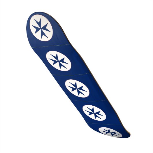 ブルーコルセアスタイル八角形 スケートボード (正面)