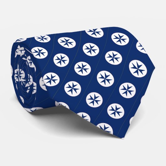 ブルーコルセアスタイル八角形 ネクタイ (ロール)