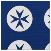 ブルーコルセアスタイル八角形 ファブリック (クローズアップ)