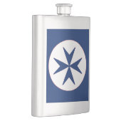 ブルーコルセアスタイル八角形 フラスク (右)