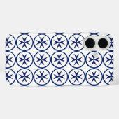 ブルーコルセアスタイル八角形 Case-Mate iPhoneケース (裏面 (横))
