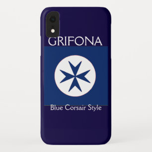 ブルーコルセアスタイル八角形 iPhone XRケース