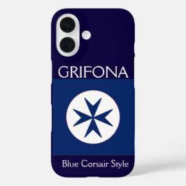 ブルーコルセアスタイル八角形 iPhone 16ケース