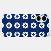 ブルーコルセアスタイル八角形 Case-Mate iPhoneケース (裏面 (横))