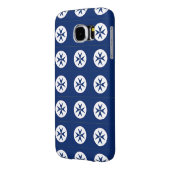 ブルーコルセアスタイル八角形 Case-Mate iPhoneケース (裏面左)