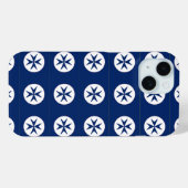 ブルーコルセアスタイル八角形 Case-Mate iPhoneケース (裏面 (横))