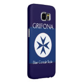 ブルーコルセアスタイル八角形 Case-Mate iPhoneケース (裏面/右)