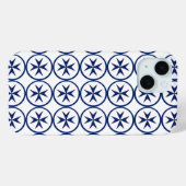ブルーコルセアスタイル八角形 Case-Mate iPhoneケース (裏面 (横))