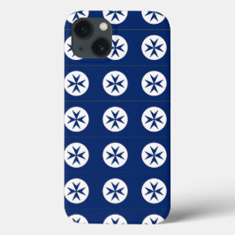 ブルーコルセアスタイル八角形 iPhone 13ケース