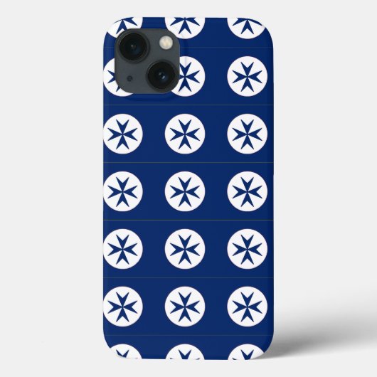 ブルーコルセアスタイル八角形 Case-Mate iPhoneケース (裏面)