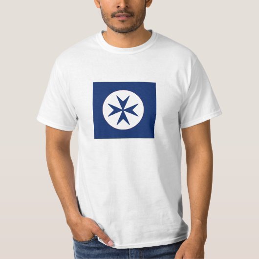 ブルーコルセアスタイル八角形 Tシャツ (正面)