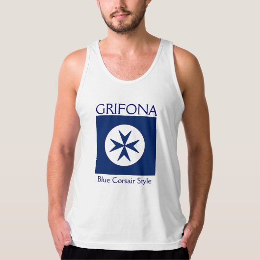 ブルーコルセアスタイル八角形 Tシャツ (正面)