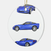 ブルーコルベット: セラミックオーナメント (左)