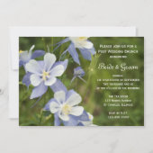 ブルーコロンバインフラワーズ ポストウェディング ブランシュ 招待状 (正面)